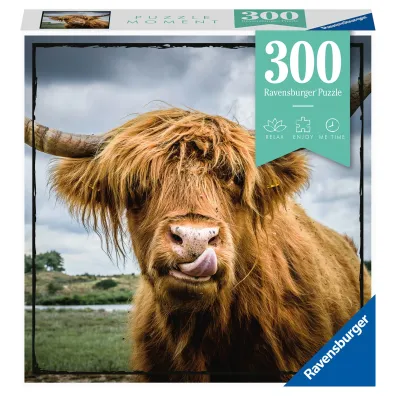 Puzzle 300 el. Moment. Szkocka krowa Ravensburger