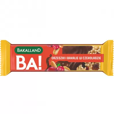Bakalland BA! Baton orzeszki i bakalie w czekoladzie 40 g