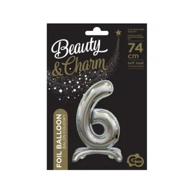 Godan Balon foliowy B&C Cyfra stoj�ca 6 BC-ASS6 74 cm