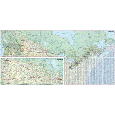 Canada laminowana mapa samochodowo-turystyczna 1:2 500 000 1:5 500 000 1:10 000 000