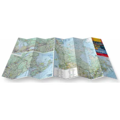 Canada laminowana mapa samochodowo-turystyczna 1:2 500 000 1:5 500 000 1:10 000 000