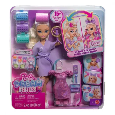 Barbie Dream Besties. Lalka blondynka z akcesoriami Mattel