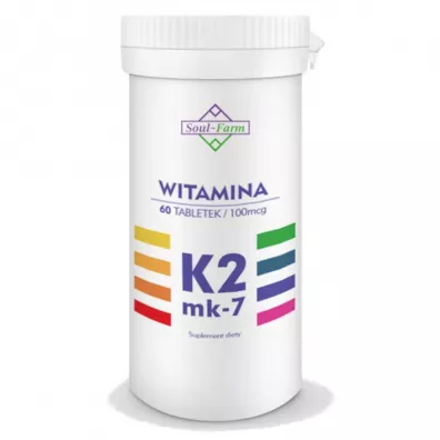 Soul Farm Witamina K2 MK7 (100 mcg) suplement diety 60 tab.