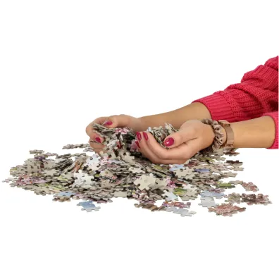 Puzzle 1000 el. Romantyczny spacer w Pary�u Castorland