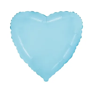 Balon foliowy Serce (niebieskie delikatne 45cm