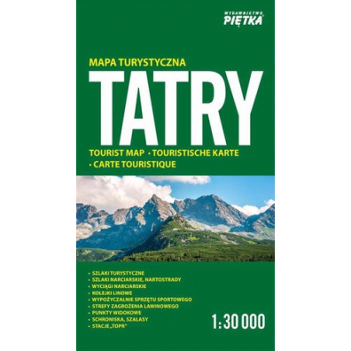 Tatry. Mapa turystyczna w skali 1:30 000