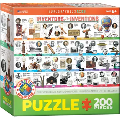 Puzzle 100 el. Smartkids Inventors Eurographics