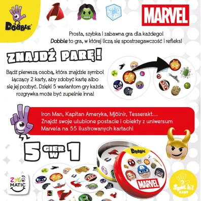 Dobble Marvel Emoji Rebel