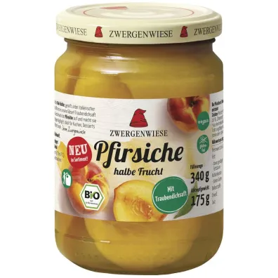 Zwergenwiese Brzoskwinie po��wki w lekkim syropie (s�oik) 175 g Bio