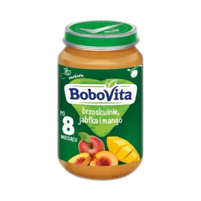 BoboVita Brzoskwinie jab�ka i mango po 8 miesi�cu 190 g