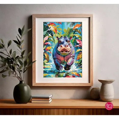 Puzzle 500 el. Happy Hippo CherryPazzi