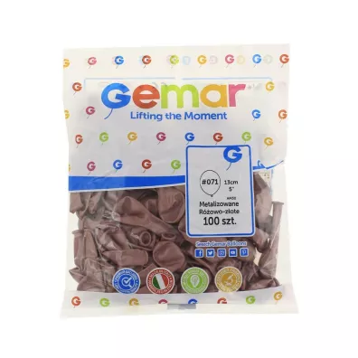 Godan Balony metaliczne r�owo-z�ote 100 szt.