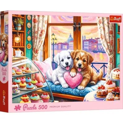 Puzzle 500 Szczeni�ca mi�o�� TREFL