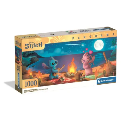 Puzzle 1000 el. Panorama Compact - Disney Stitch Clementoni