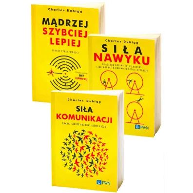 Pakiet Rozw�j osobisty z Duhiggiem: M�drzej, szybciej, lepiej, Si�a nawyku, Si�a komunikacji - Charles Duhigg