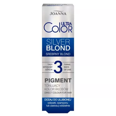 Joanna Ultra Color Pigment tonuj�cy kolor w�os�w Srebrny Blond 100 ml