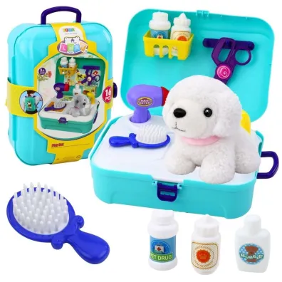 Piel�gnacja zwierz�t walizka z akcesoriami 16el LeanToys