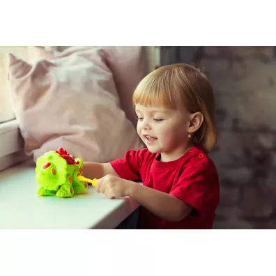 Polesie 76717 Klocki-dinozaur Triceratops 32 elementy worek