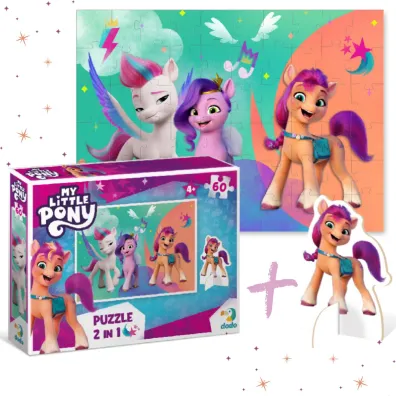 Puzzle 60 el. My Little Pony with charater figure Dodo