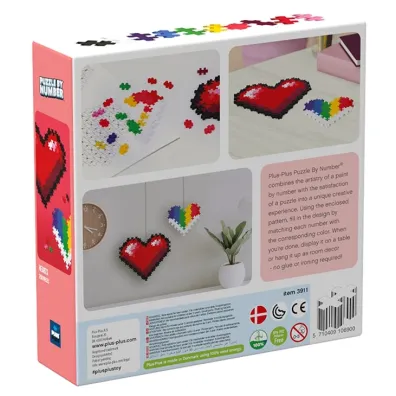 Puzzle By Numbers 250 el. Serce Plus-Plus