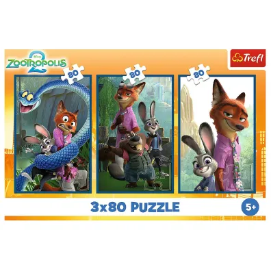 Puzzle 3x80 Zwierzakowe �ledztwo TREFL