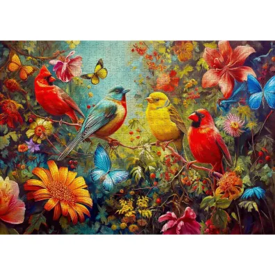 Puzzle 1000 �wierkanie i trzepotanie Enjoy