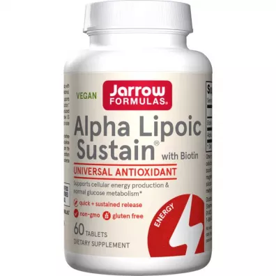 Jarrow Formulas Kwas Alfa Liponowy i Biotyna Suplement diety 120 tab.