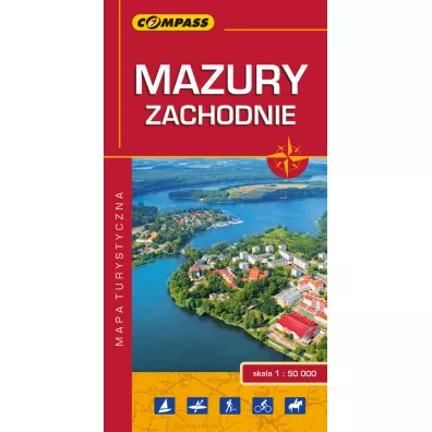 Mapa turystyczna Mazury Zachodnie 1:50 000
