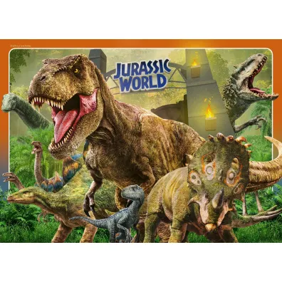 Puzzle 4x100 el. 2D Jurassic World Bumper Pack Ravensburger