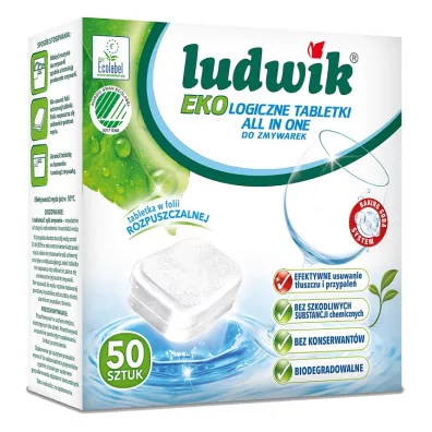 Ludwik Tabletki do zmywarek All In One Ecolabel 50 szt.