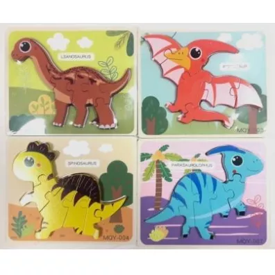 Puzzle drewniane dinozaury Toys Pawe� Wojda