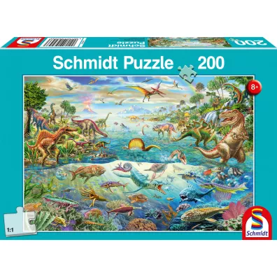 Puzzle 200 el. �wiat dinozaur�w G3