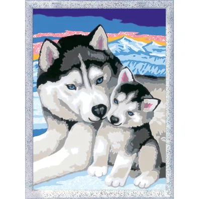 Malowanie po numerach CreArt - Husky Ravensburger