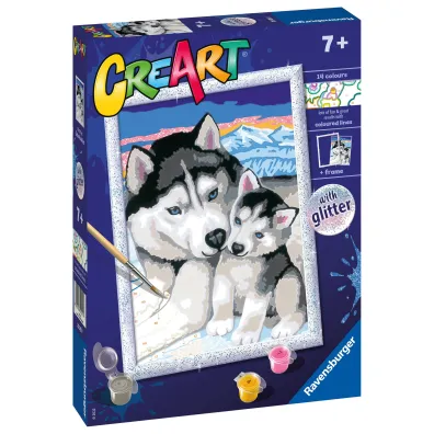 Malowanie po numerach CreArt - Husky Ravensburger