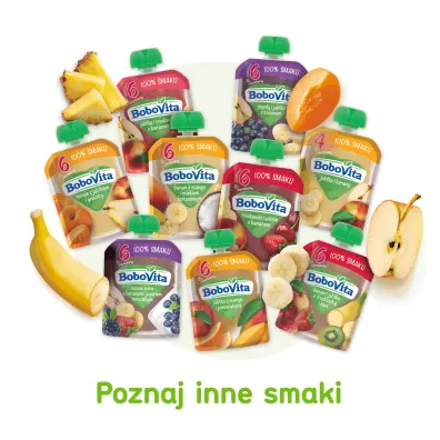 BoboVita Mus truskawki i wi�nie z bananem po 6. miesi�cu 80 g