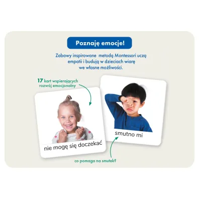 Montessori. Karty obrazkowe. Emocje