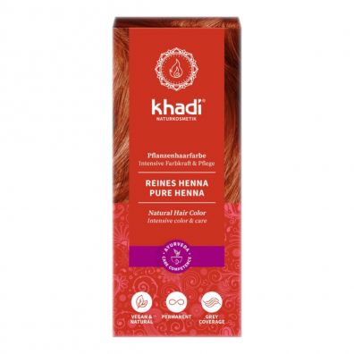 Khadi Natural Hair Colour henna do wosw Naturalna Czerwona (ruda) 100 g