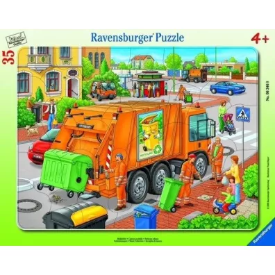 Puzzle ramkowe 35 el. �mieciarka Ravensburger