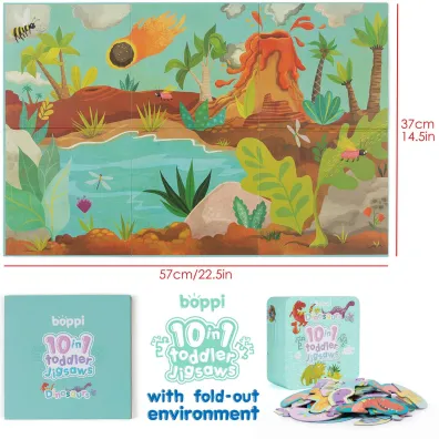 Puzzle progresywne Boppi 10w1 Dinozaury 30 elemenet�w