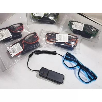 Okulary ze wieccymi oprawkami LED MIX