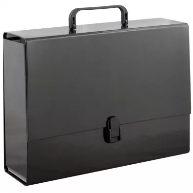 Penmate Teczka z r�czk� A4 czarna 10 cm