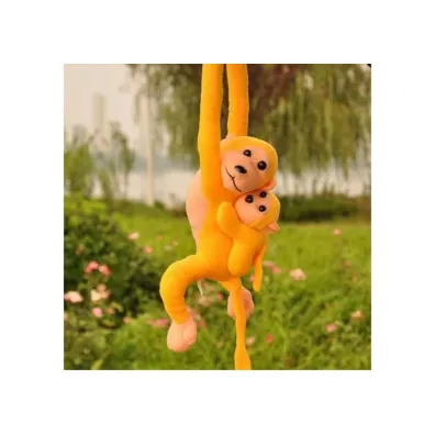 Maskotka ma�pka z dzieckiem ��ta 90cm LeanToys