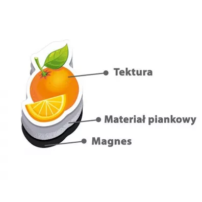 Roter Kafer Piankowe magnesy. Owoce warzywa RK3020-04 32 szt.