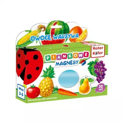 Roter Kafer Piankowe magnesy. Owoce warzywa RK3020-04 32 szt.