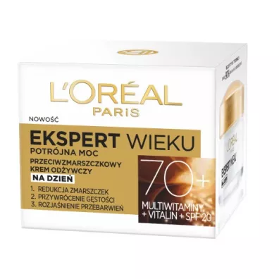 LOreal Paris Ekspert Wieku 70+ przeciwzmarszczkowy krem od�ywczy na dzie� 50 ml