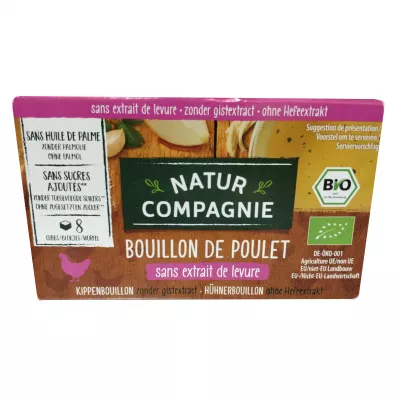 Natur Compagnie Bulion - kostki drobiowe bez dodatku cukr�w i dro�d�y 8 x 10 g Bio