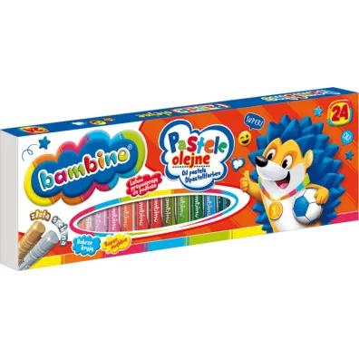 St. Majewski Pastele olejne Bambino 24 kolory 24 szt.