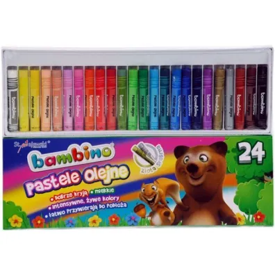 St. Majewski Pastele olejne Bambino 24 kolory 24 szt.
