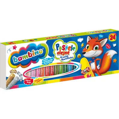 St. Majewski Pastele olejne Bambino 24 kolory 24 szt.