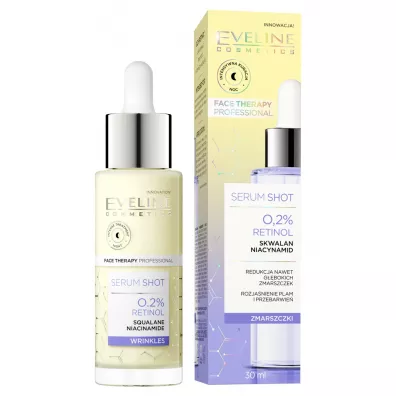 Eveline Cosmetics Serum Shot 0.2% Retinol kuracja przecizmarszczkowa do twarzy 30 ml